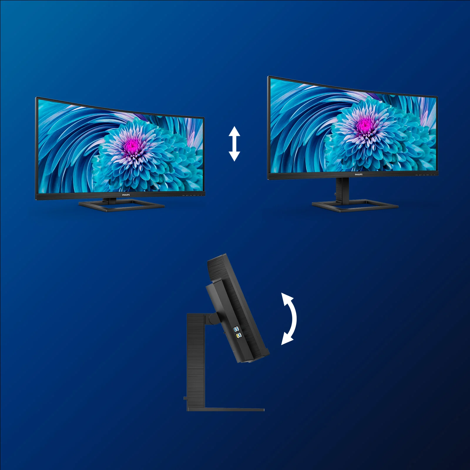 Philips 346E2CUAE/23 34" UWQHD VA 100Hz Curved Monitor