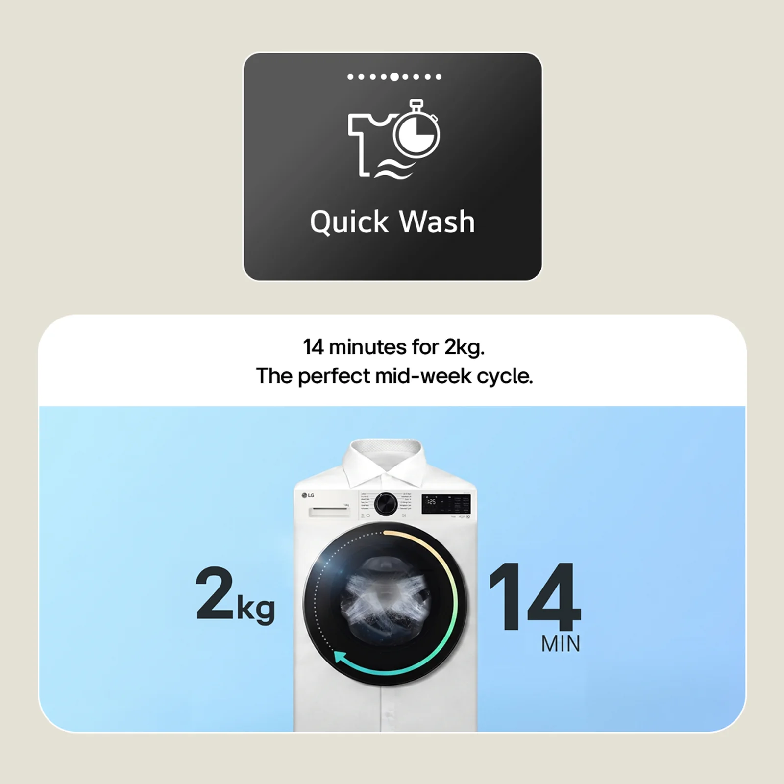 LG F4Y510GBLN1 10kg 1360rpm Washing Machine