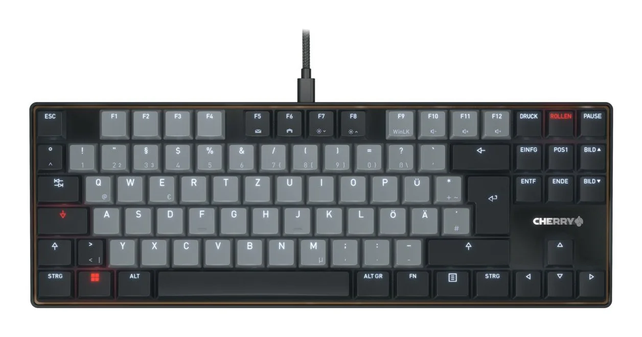 CHERRY KC 500 MX LP TKL Keyboard Grey, German