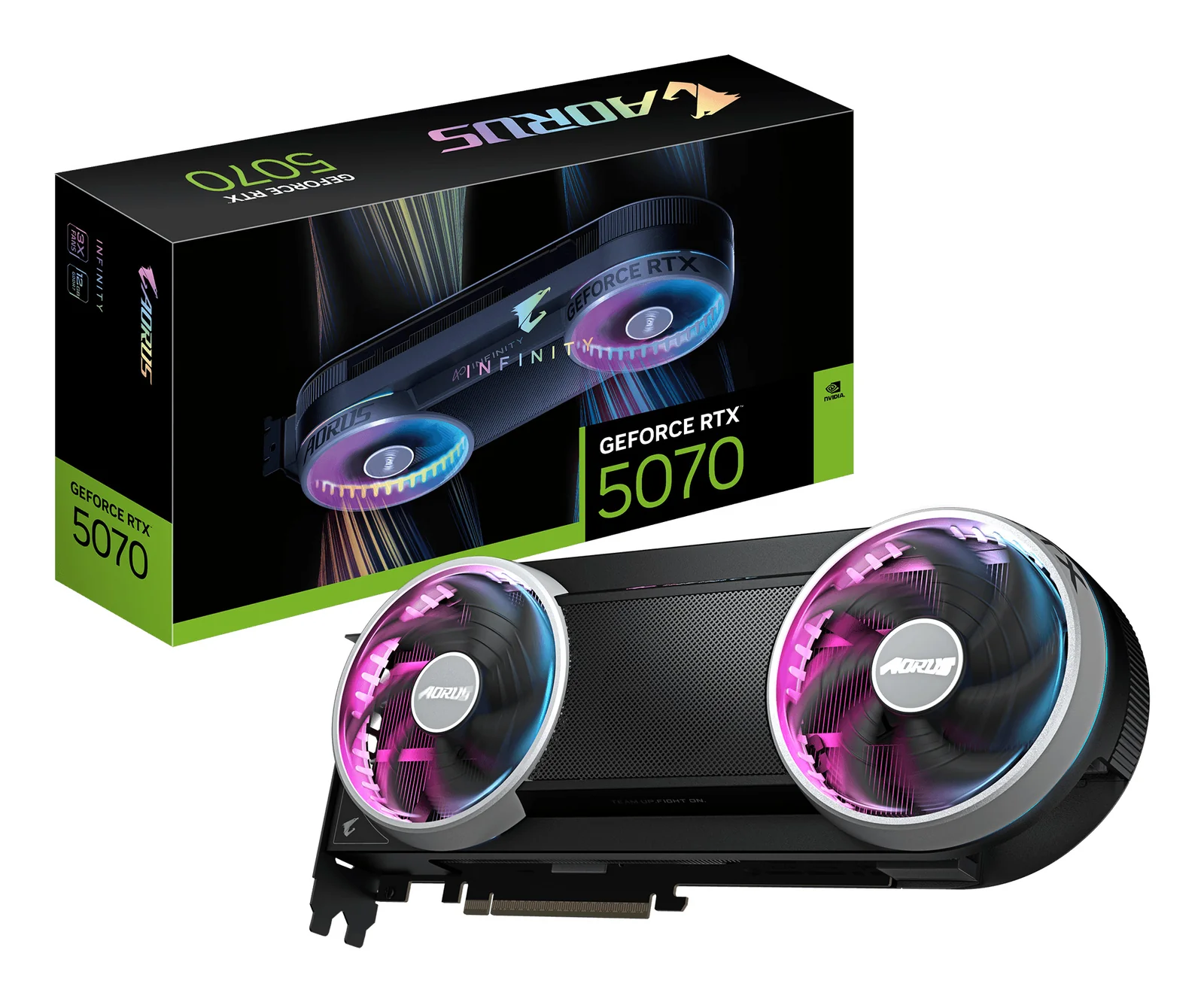 GIGABYTE AORUS GeForce RTX 5070 INFINITY 12G