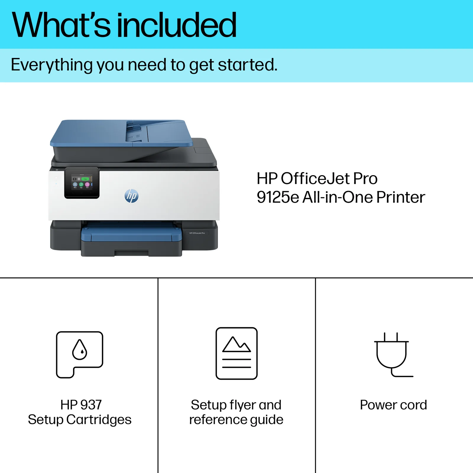 HP OfficeJet Pro 9125e AiO Rfrbd Colour Inkjet Printer
