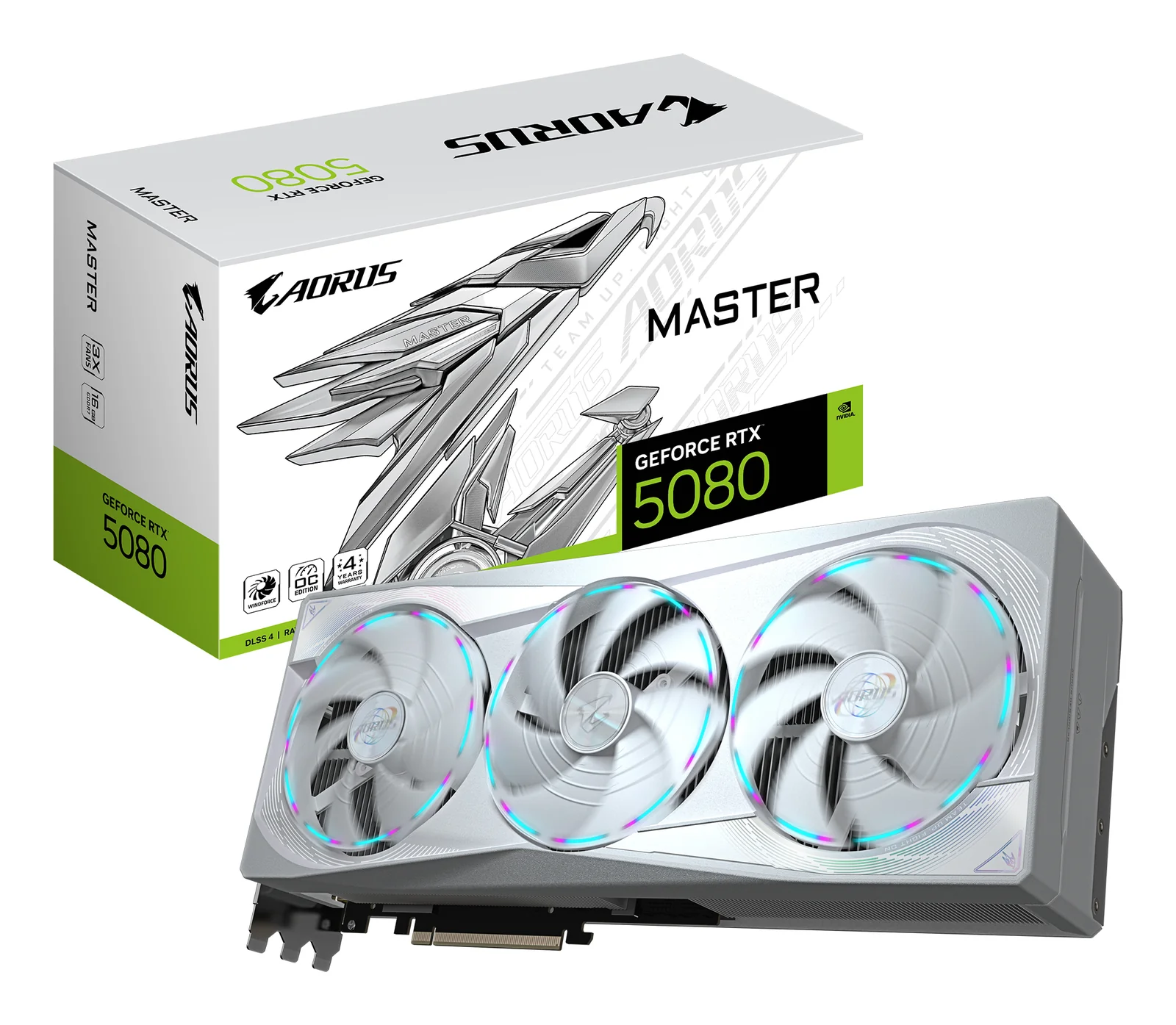GIGABYTE AORUS GeForce RTX 5080 MASTER ICE 16G