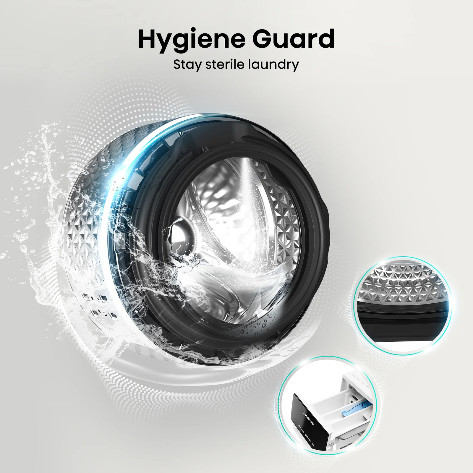 Hisense WF3S1243BW3 12kg 1400rpm Washing Machine