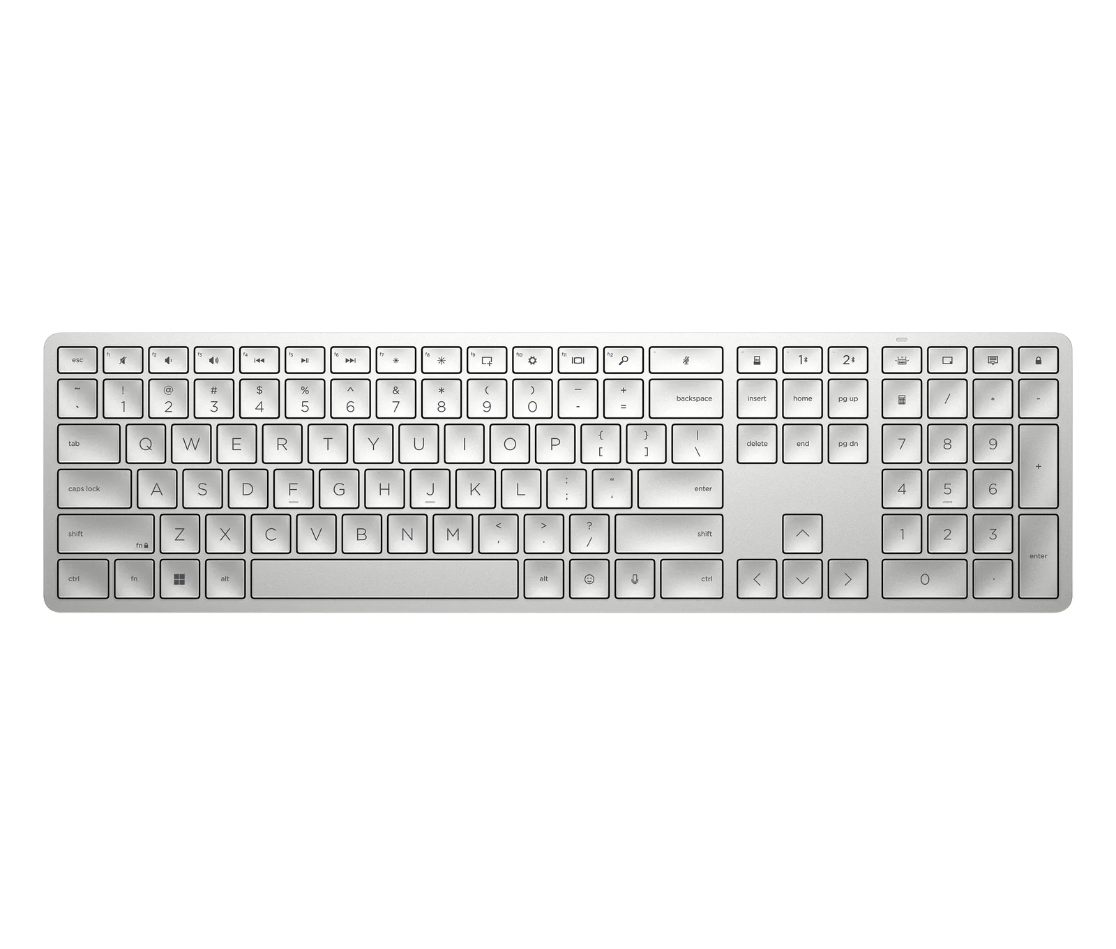 HP Keyboard 970 PROGRAMMABLE Wireless Silver