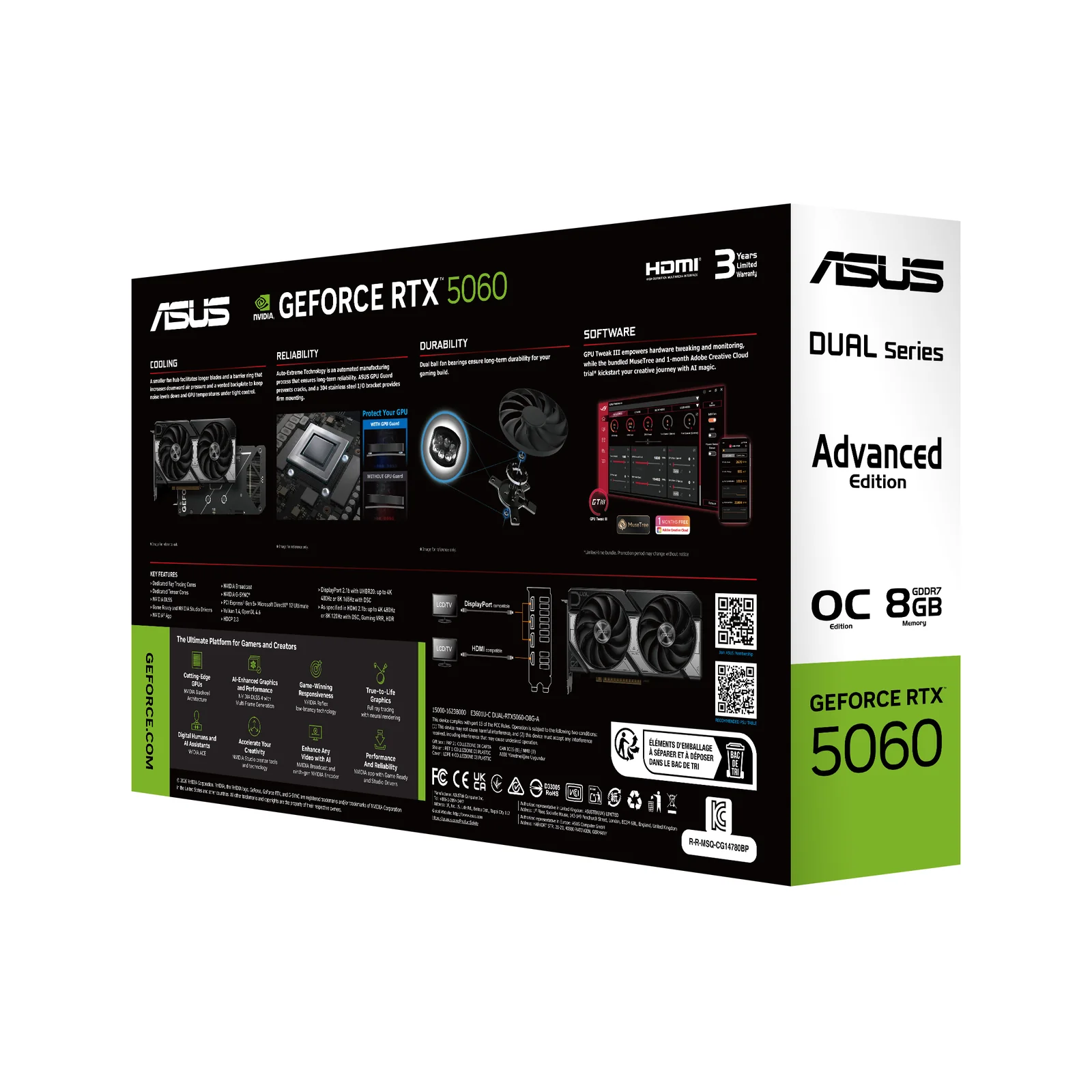 ASUS Dual -RTX5060-O8G-A