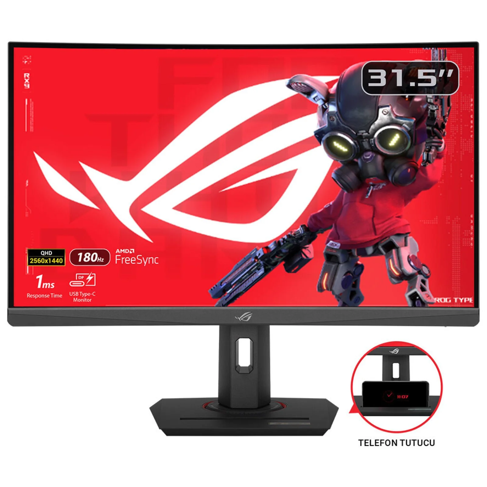 ASUS XG32WCS 31.5" QHD VA 180Hz Curved Monitor