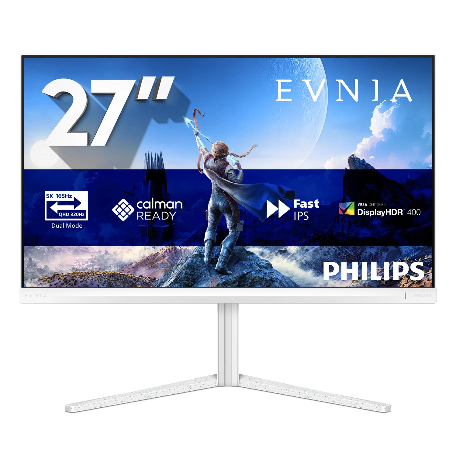 Philips 27IN 16:9 FAST IPS 165HZ/330HZ DUAL MODE 5120X2880 165HZ 2560X1 computer monitor
