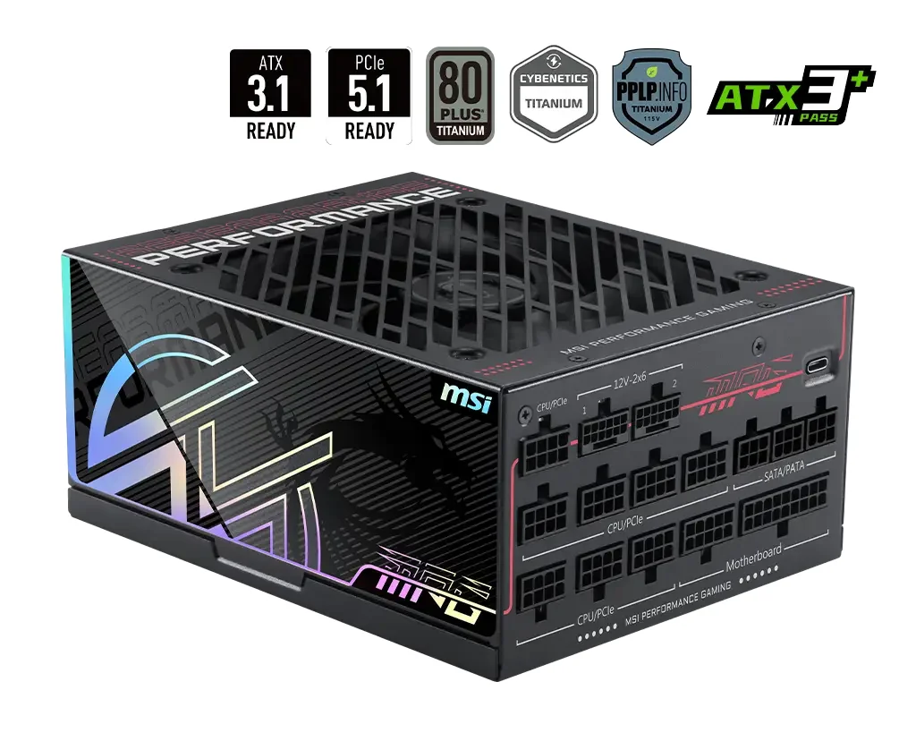 MSI MPG Ai1300TS PCIE5 1300W Power Supply