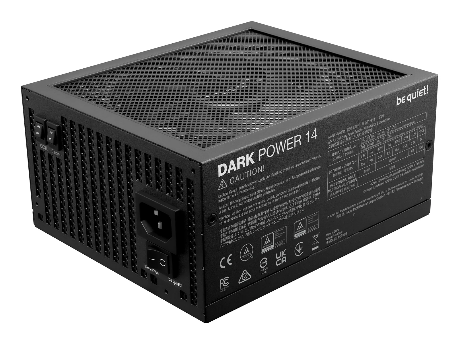be quiet! Dark Power 14 1200 W - 80 Plus Titanium Power Supply