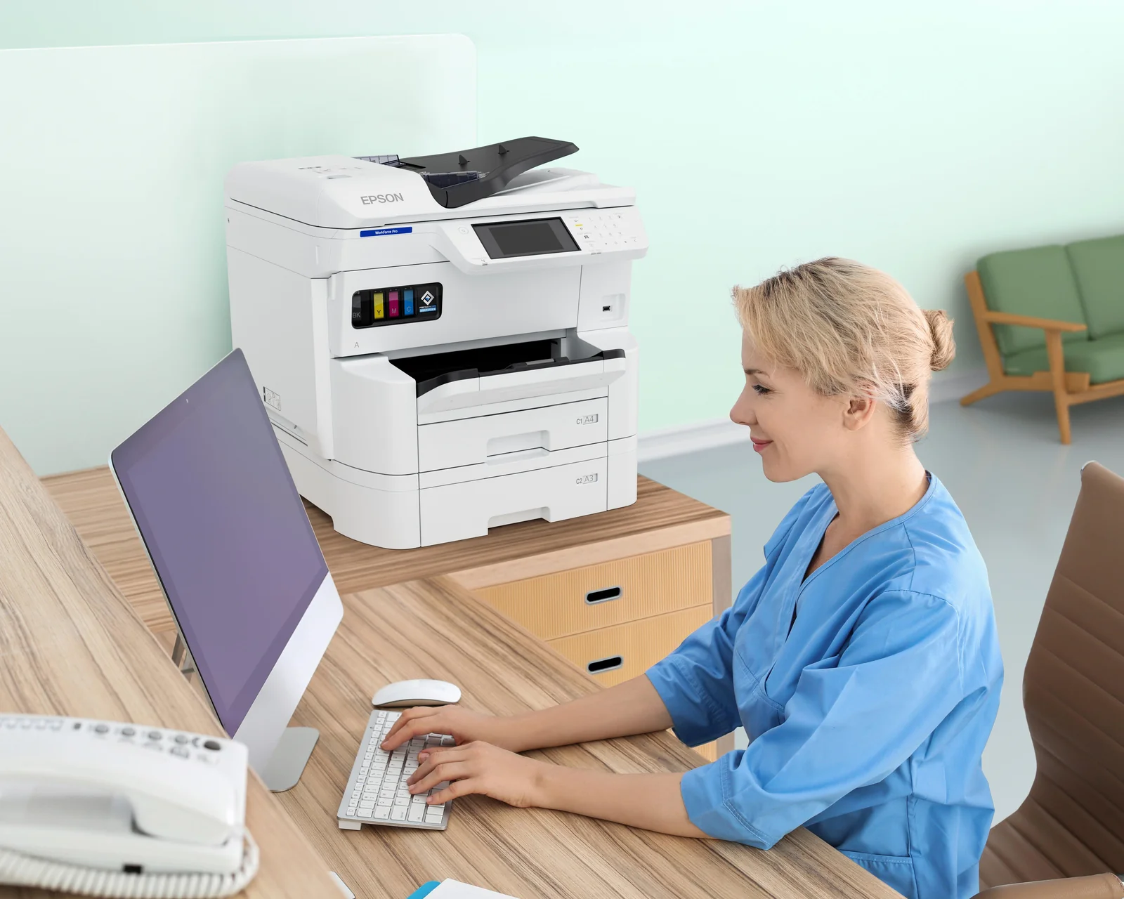 Epson WorkForce Pro EM-C7100DWF Inkjet Printer