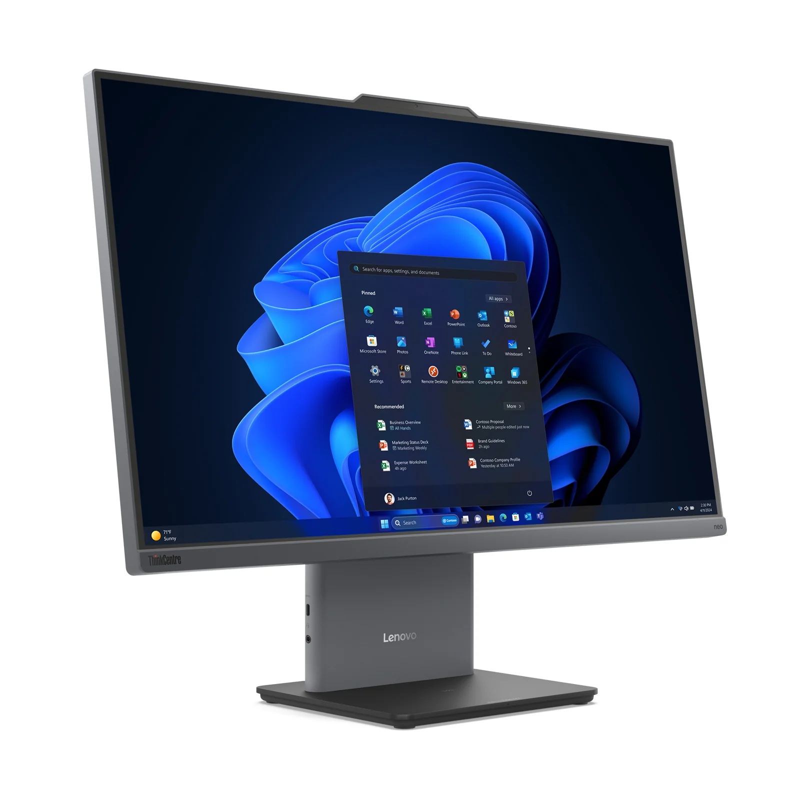 Lenovo ThinkCentre neo 50a 27 Gen 5 27" All-in-One, Intel Core 5 210H, 16GB RAM, 512GB SSD
