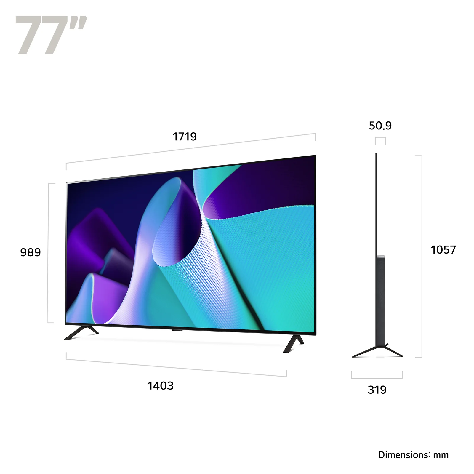 LG OLED77B42LA.AEK 77" 4K Smart TV