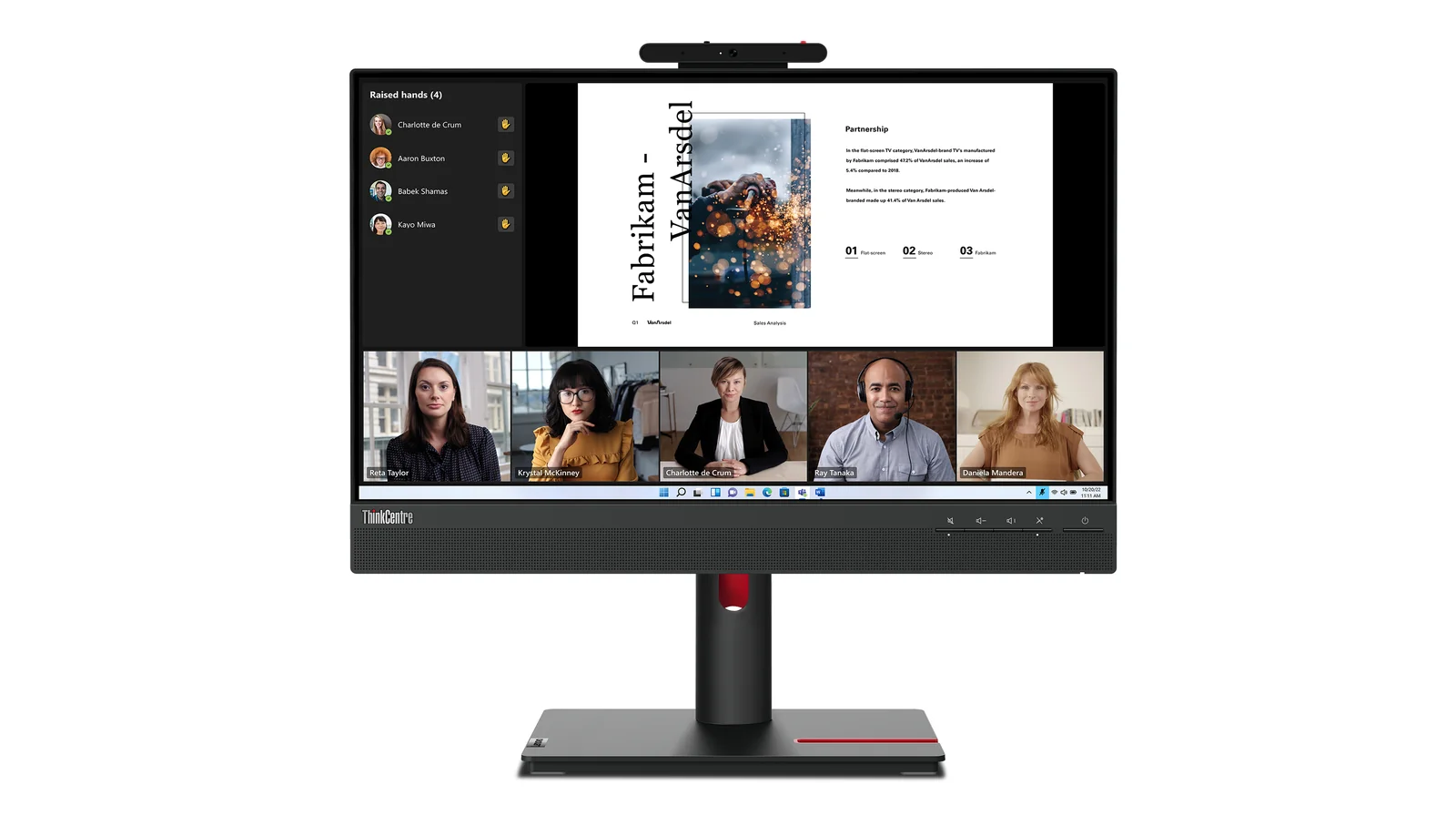 Lenovo 12N9GAR1UK 21.5" Full HD IPS Monitor