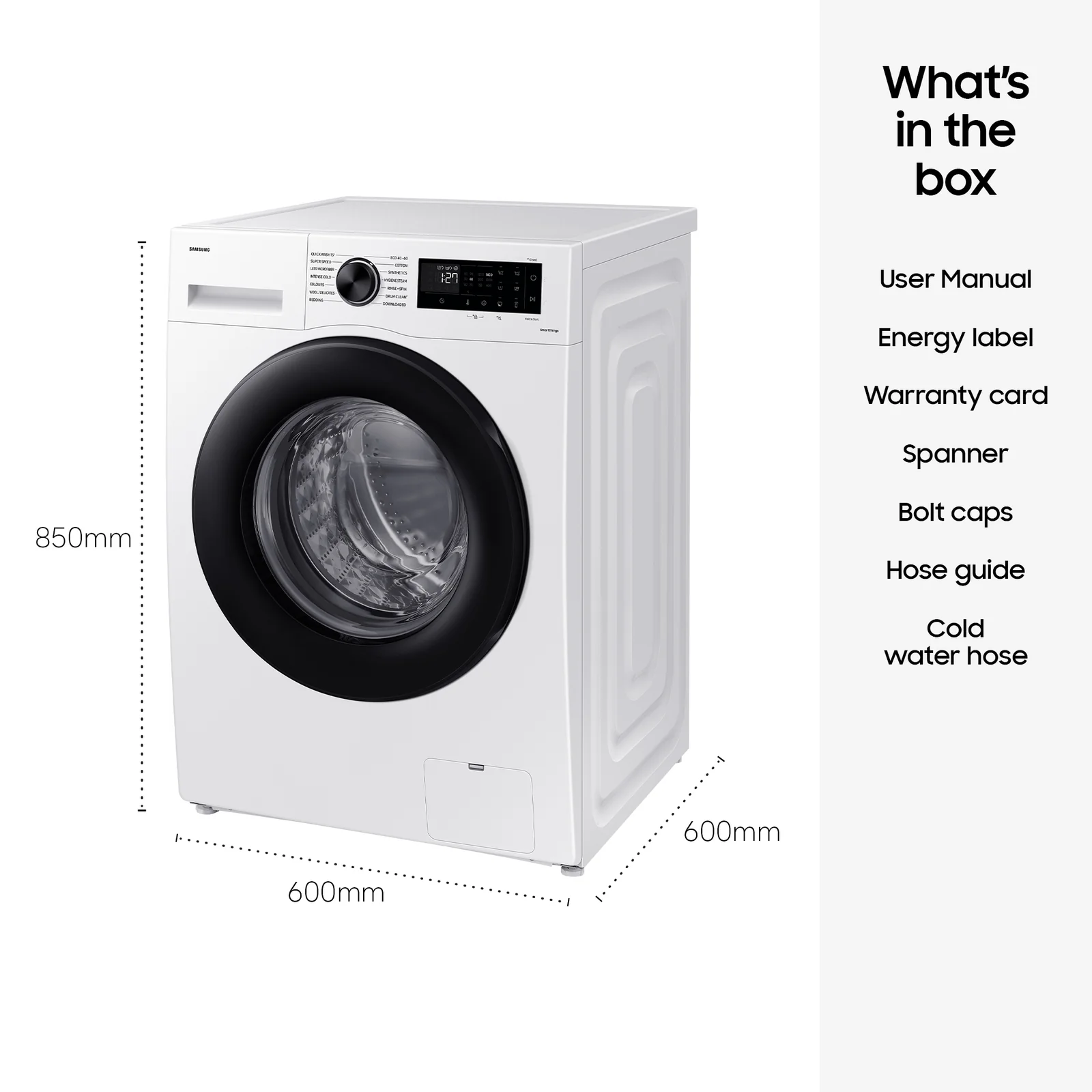 Samsung WW11DG5B25AEEU 11kg 1400rpm Washing Machine