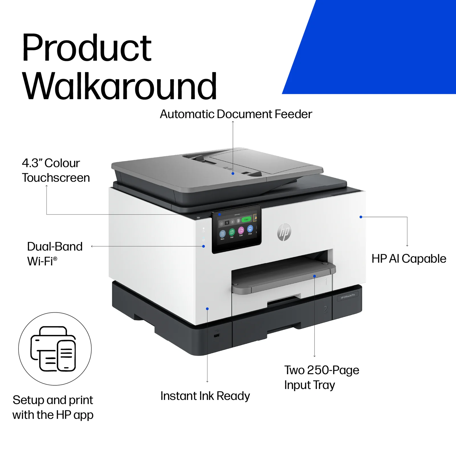 HP OfficeJet Pro 9135e AiO Rfrbd Colour Inkjet Printer