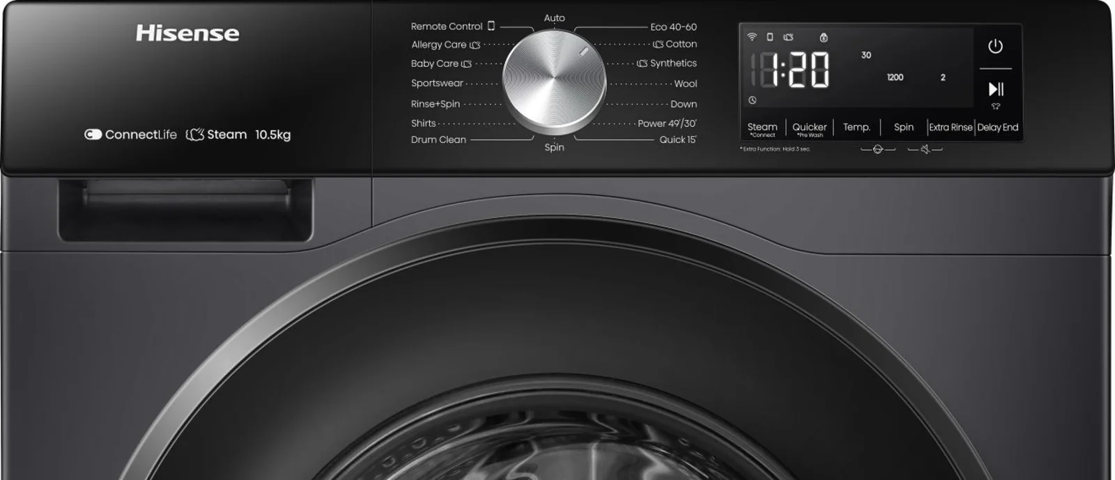 Hisense WF3S1043BB3 10.5kg 1400rpm Washing Machine