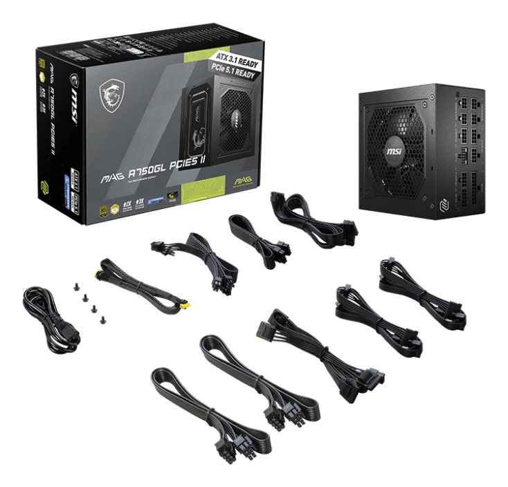 MSI MAG A750GL PCIE5 II 750W Power Supply