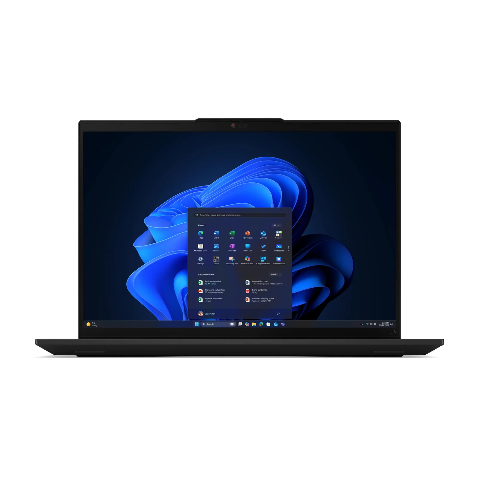 Lenovo ThinkPad L16 Gen 2 (Intel) 16", Intel Core Ultra 7 255U, 32GB RAM, 1TB SSD