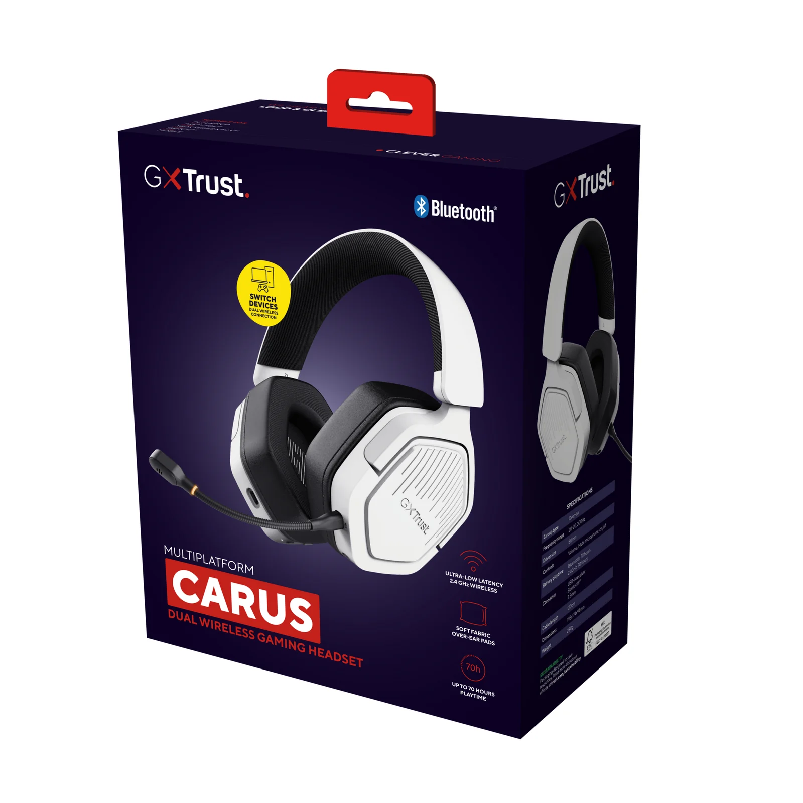 Trust GXT 493W Carus White