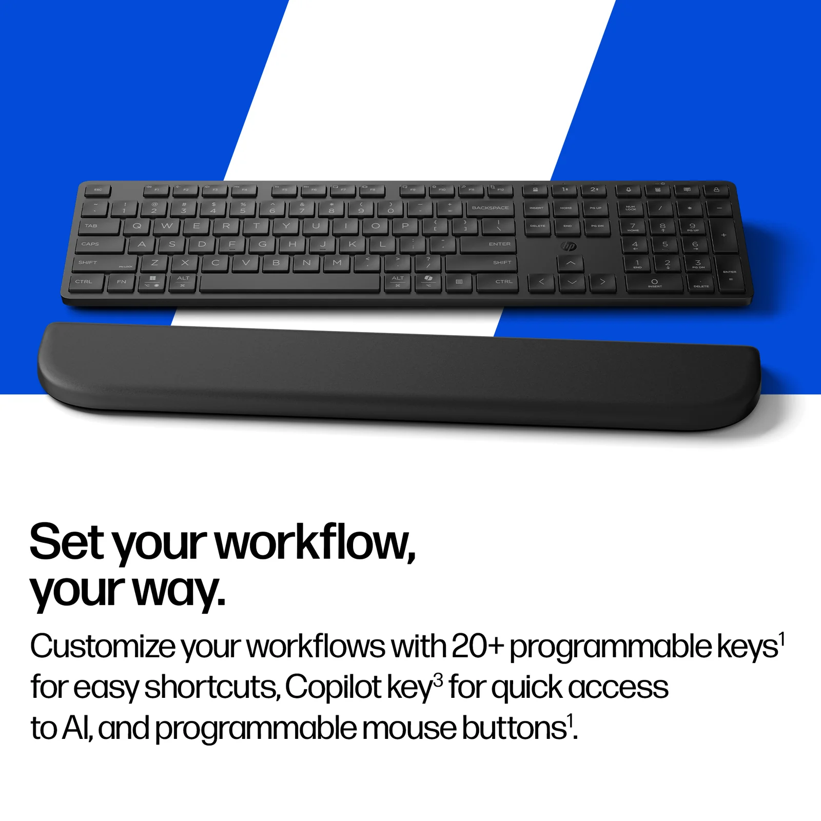 HP Multi-Device Dual-Mode Mouse and Combo with Palm Rest 585C Keyboard