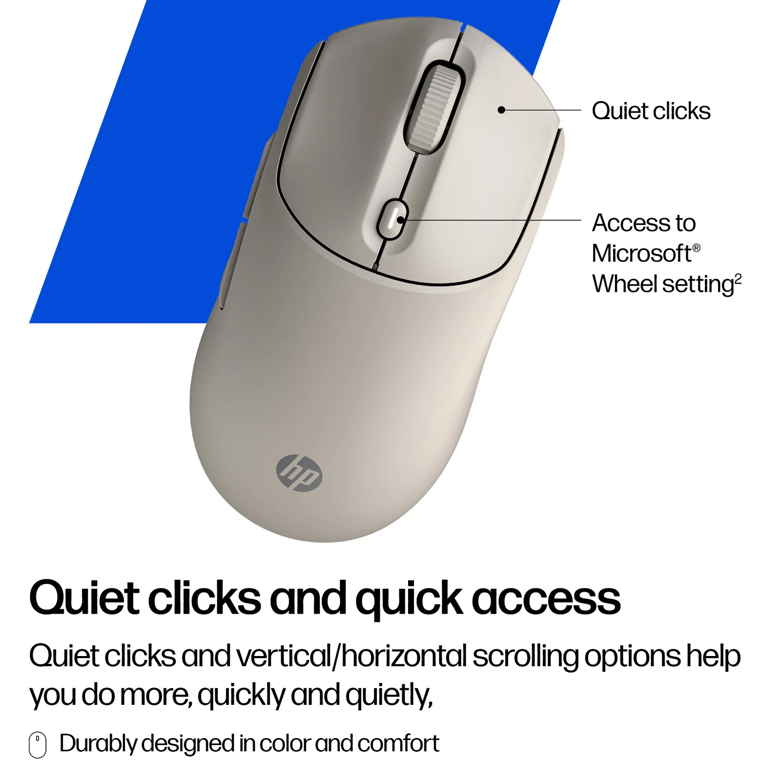 HP 400 Quiet Black Wireless Mouse