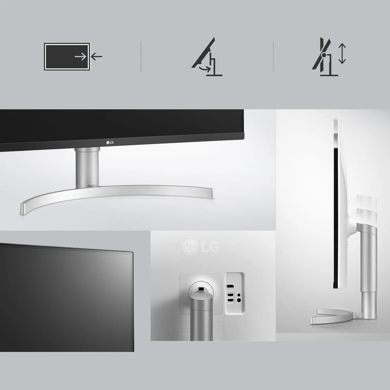 LG 32UN650K-W 32" 4K UHD IPS Monitor