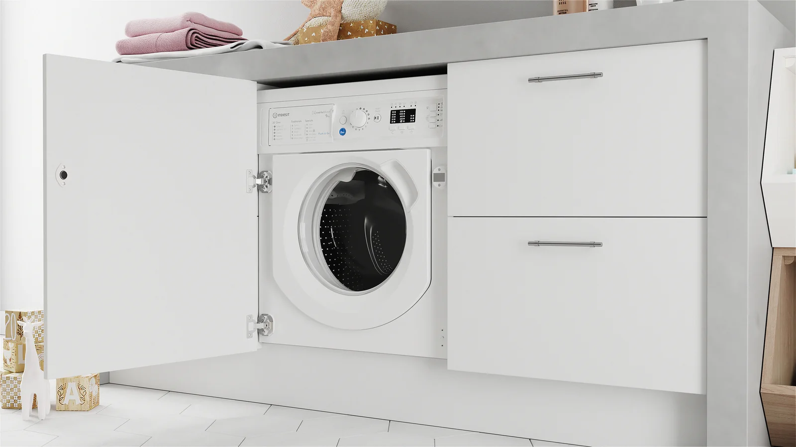 Indesit BI WMIL 91485 UK 9kg 1351rpm Washing Machine