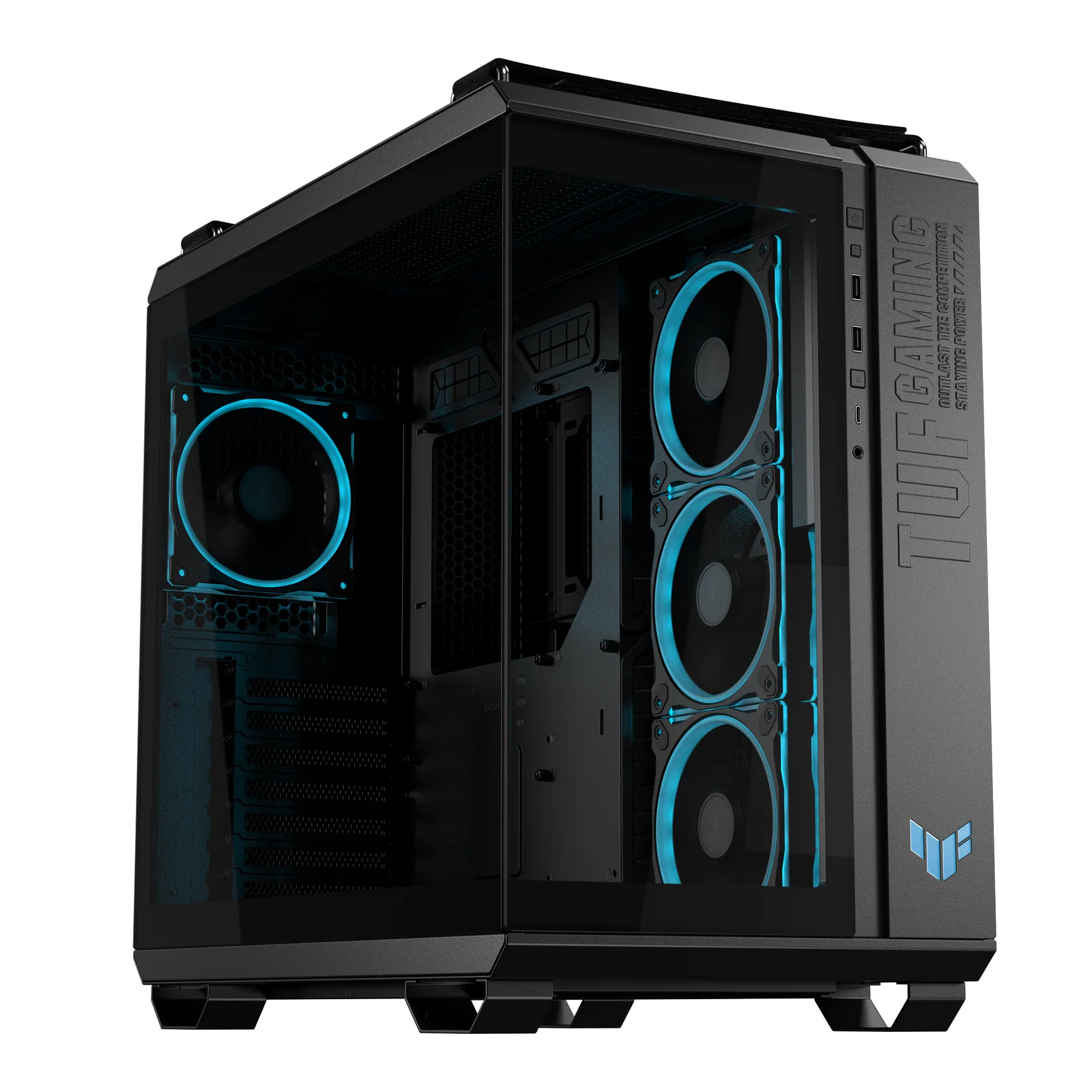 ASUS TUF GAMING GT502 Horizon TG ARGB Black PC Case