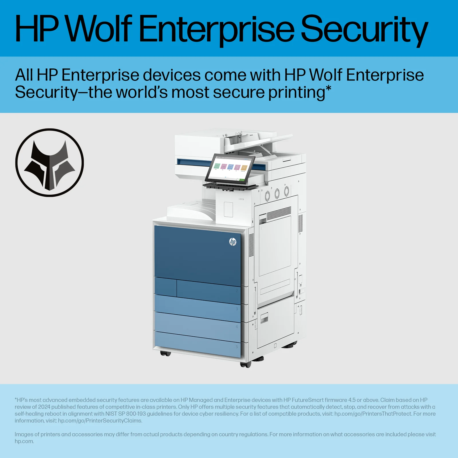 HP Clr LaserJet Ent Flw MFP 8801z Prntr Colour Laser Printer