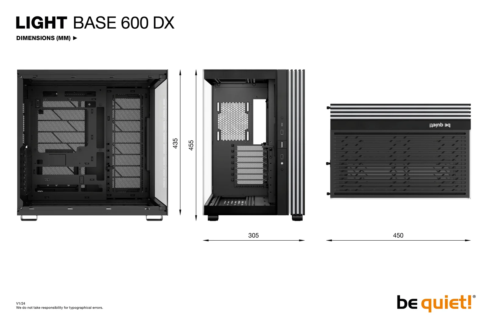 be quiet! LIGHT BASE 600 DX Black PC Case