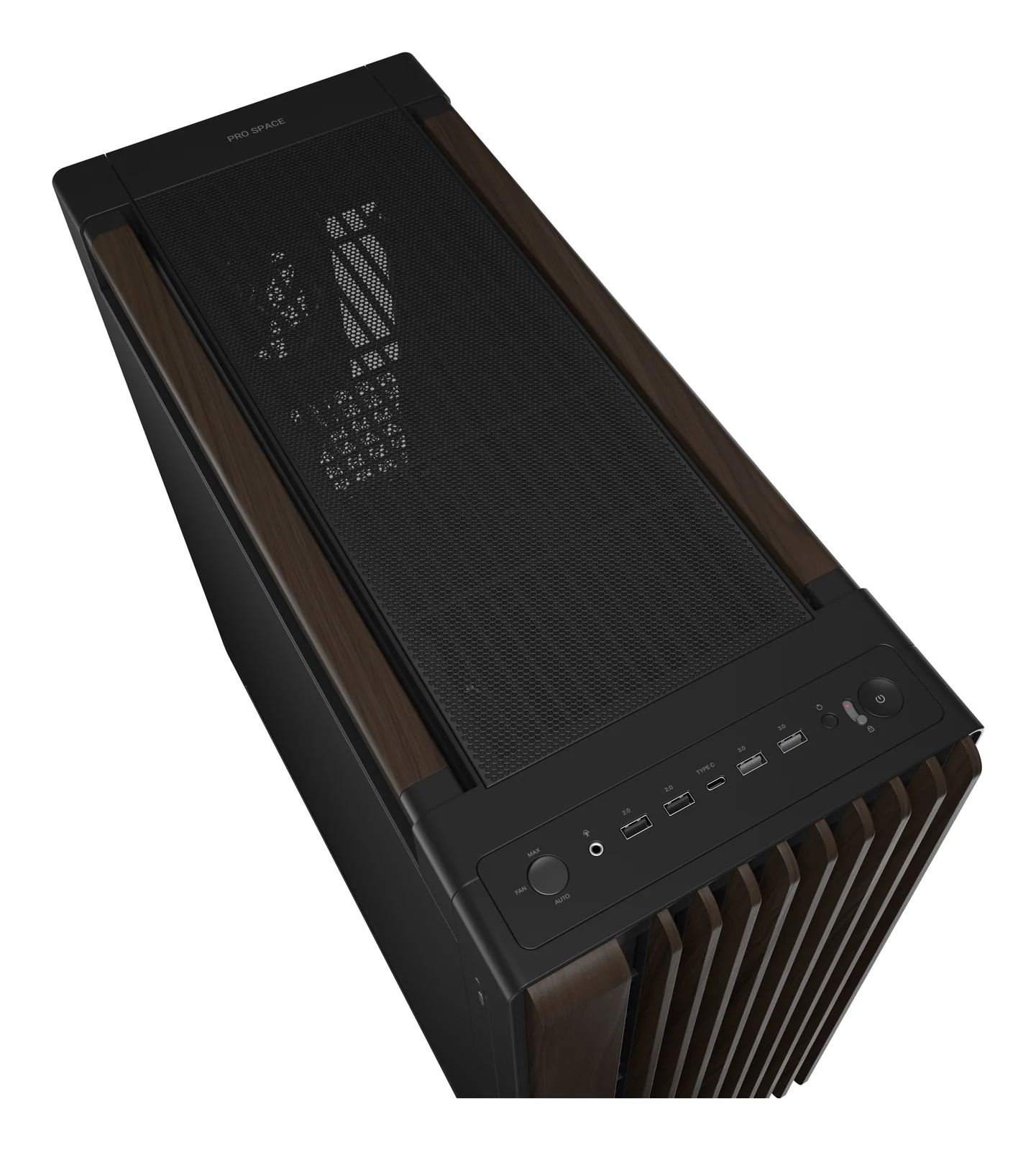 ASUS ProArt PA602 Wood Edition Modern Black Metal Panel PC Case