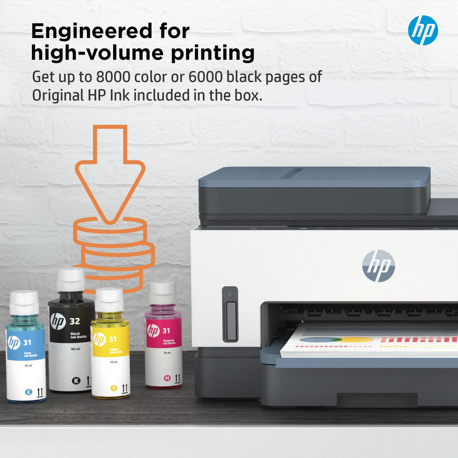 HP Smart Tank 7307 All-in-One Colour Inkjet Printer
