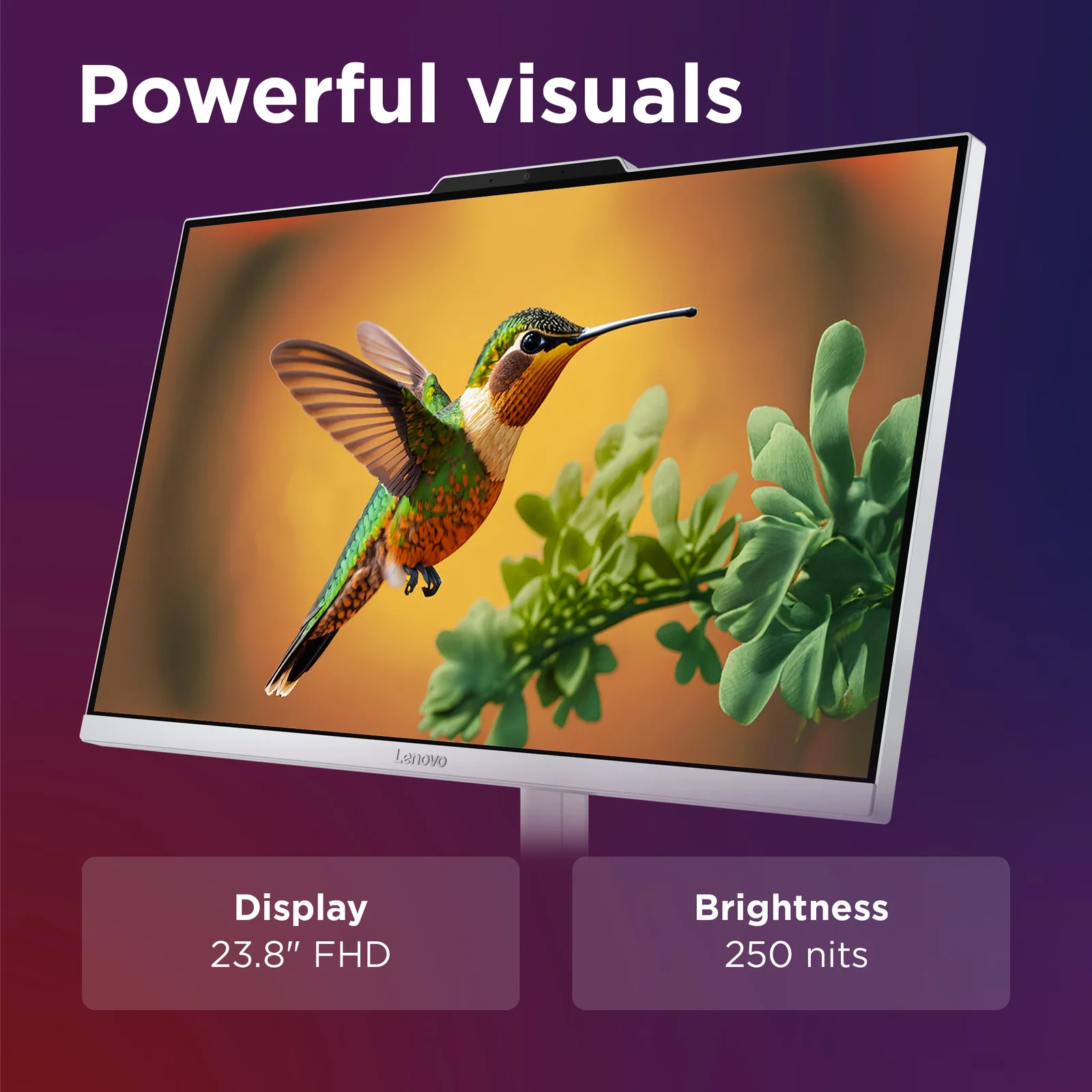 Lenovo A100 23.8" All-in-One, 8GB RAM, 512GB SSD