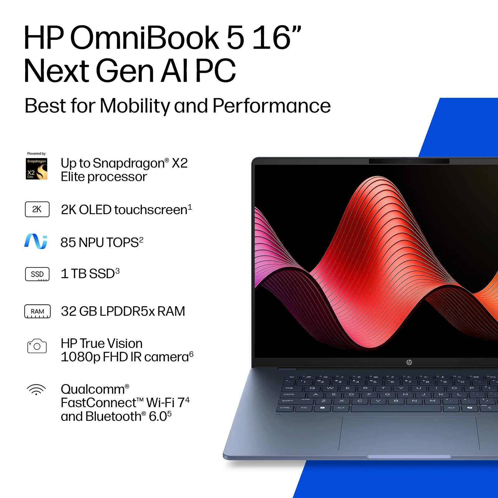 HP DP2J1EA laptop 16", 16GB RAM, 512GB SSD