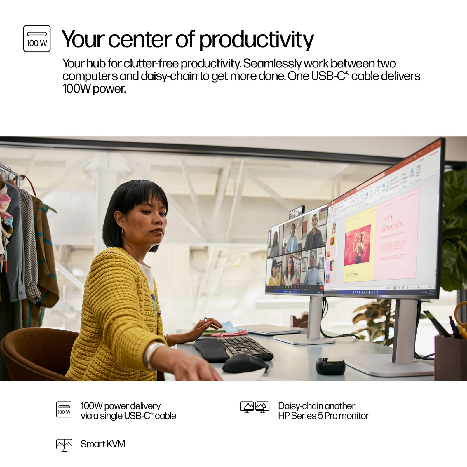 HP 524pm 23.8" Full HD IPS 100Hz Monitor