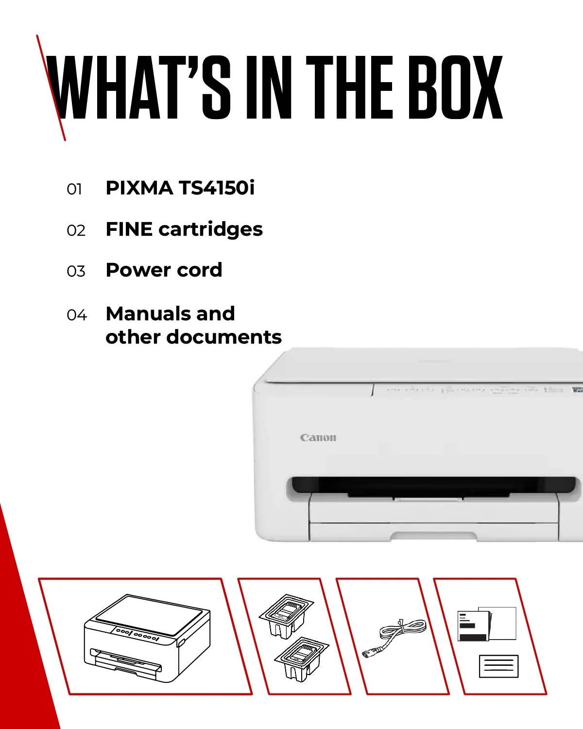 Canon PIXMA TS4150i Inkjet Printer