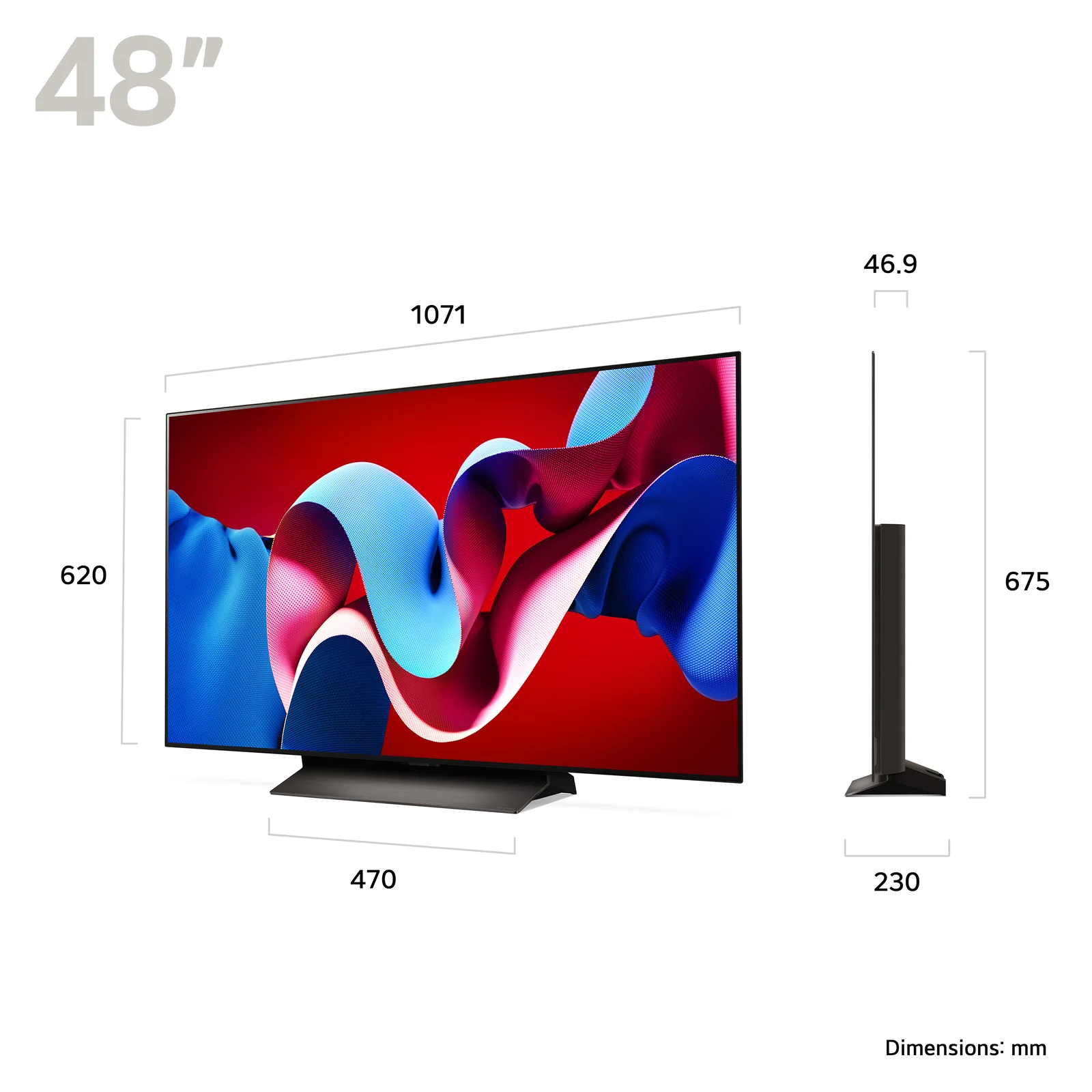 LG OLED48C46LA.AEK 48" 4K Smart TV