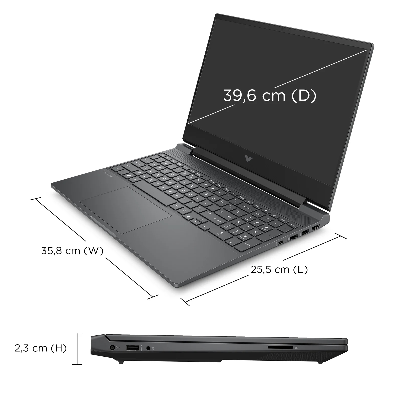 HP 15-FB3104NA R7-7445HS 12GB 512G 4050 15.6", 7445H, 512GB SSD