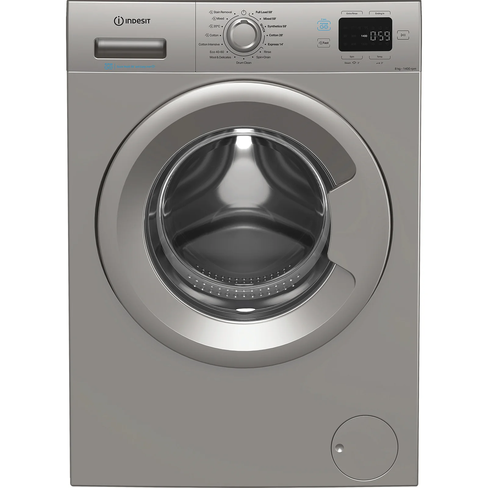 Indesit IP 846S PUSH&GO UK 8kg 1351rpm Washing Machine