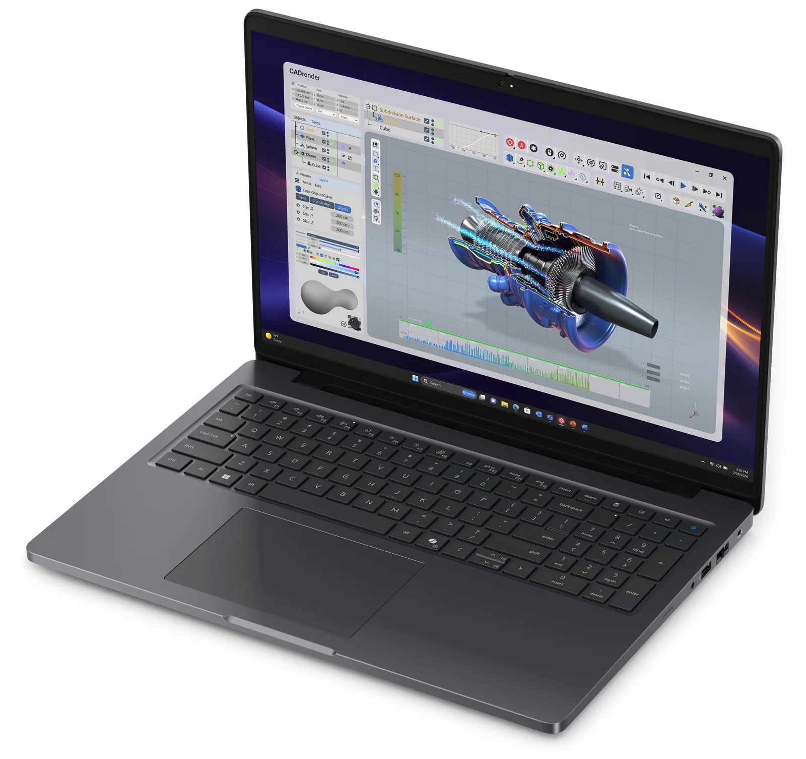 DELL Pro Precision 5 16 PW516261 16", Copilot+ PC Intel Core Ultra 7 366H, 32GB RAM, 1TB SSD