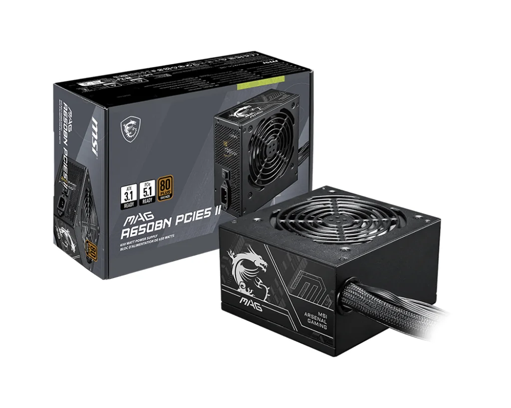 MSI MAG A650BN PCIE5 II 650W Power Supply