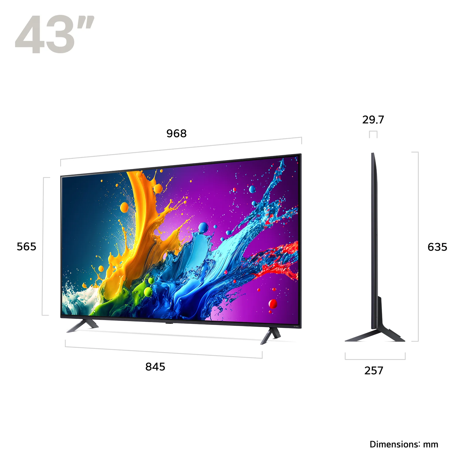 LG 43QNED80T6A.AEK 43" 4K Smart TV