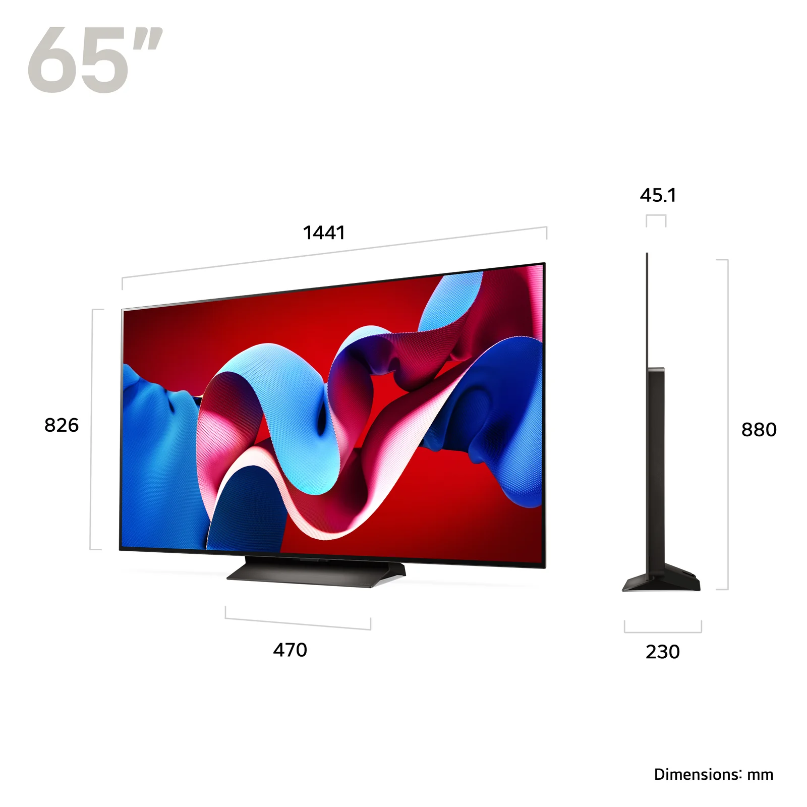 LG OLED65C46LA.AEK 65" 4K Smart TV