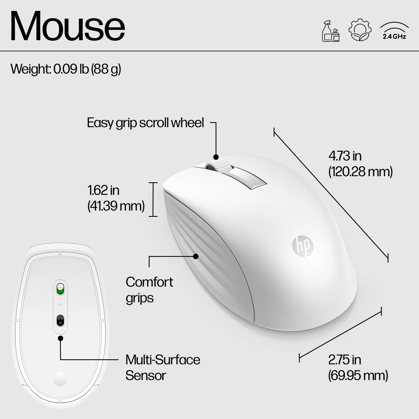 HP 655 Wireless and Mouse Combo White Keyboard
