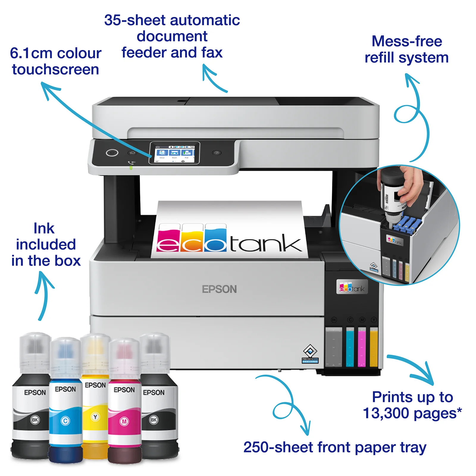 Epson EcoTank Pro ET-5185 Inkjet Printer