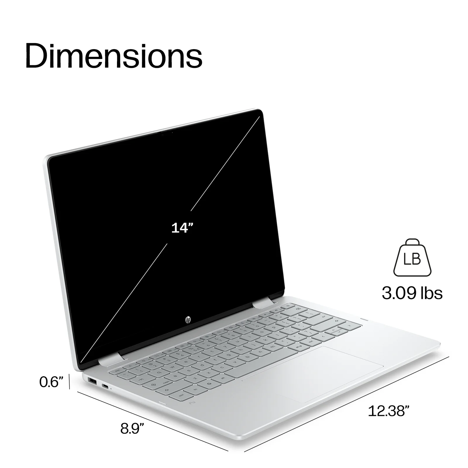 HP E6EJ8EA laptop 14", laptop Intel N N150, 4GB RAM