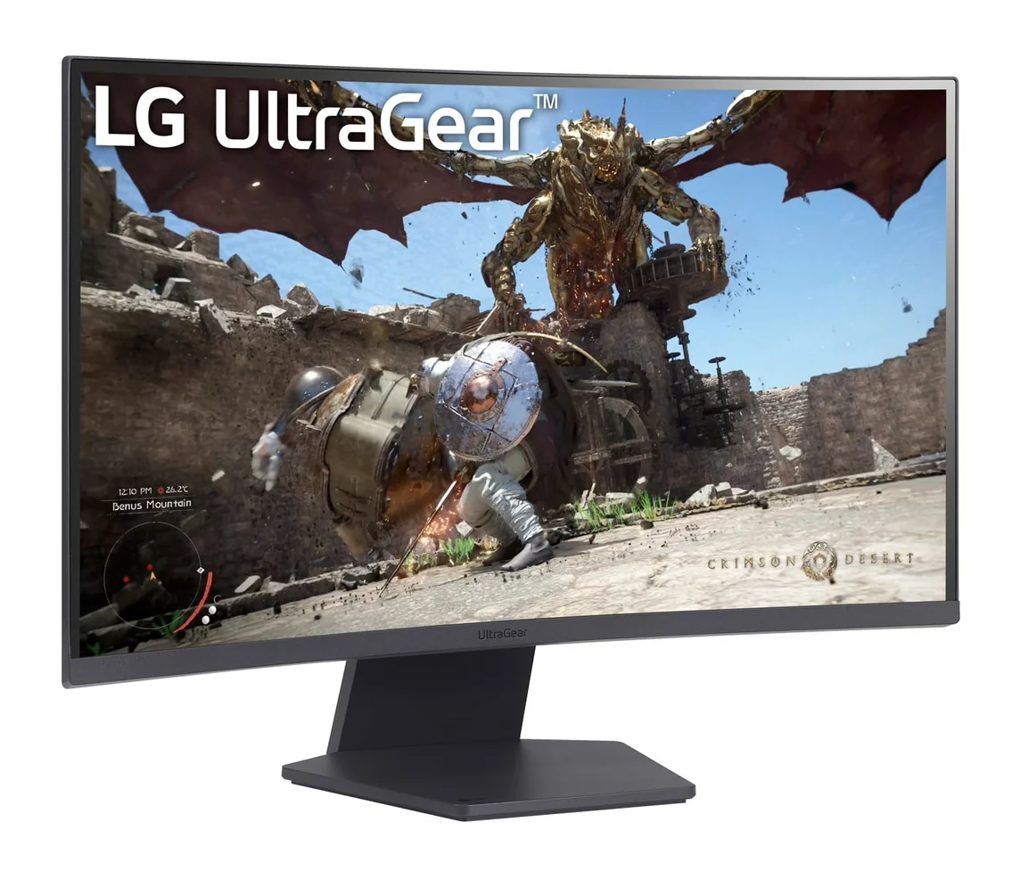 LG 27GS60QC-B 27" QHD VA 180Hz Curved Monitor