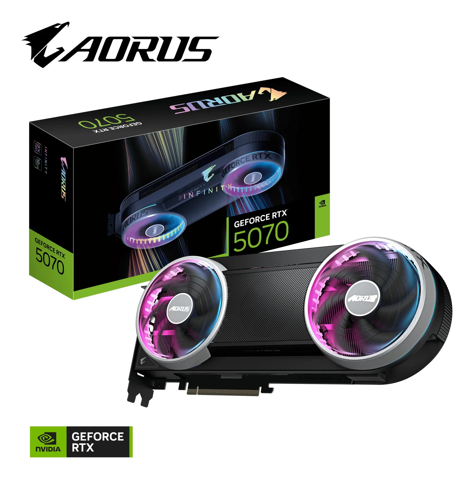 GIGABYTE AORUS GeForce RTX 5070 INFINITY 12G