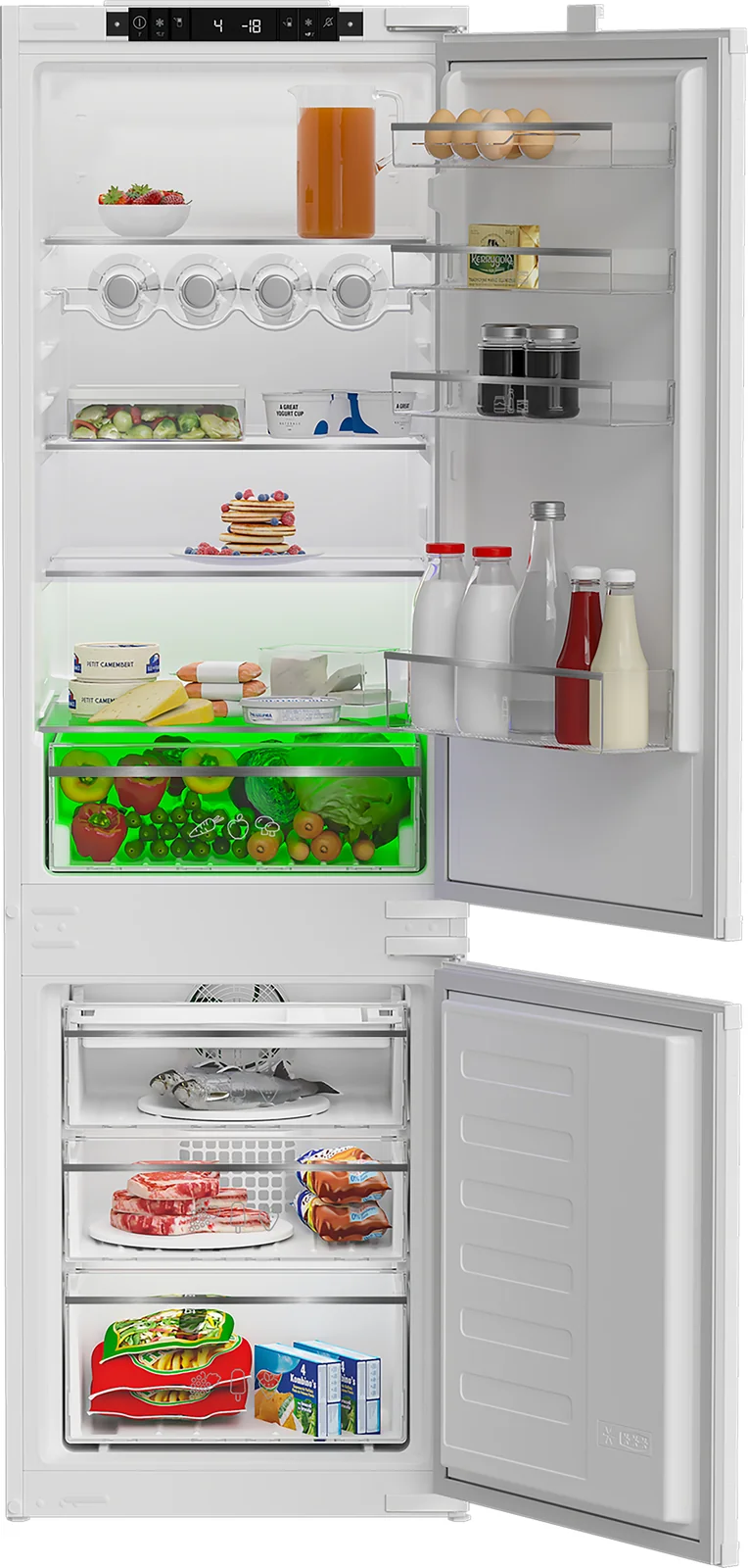 Blomberg KNE4554EVI 262L Integrated Fridge Freezer