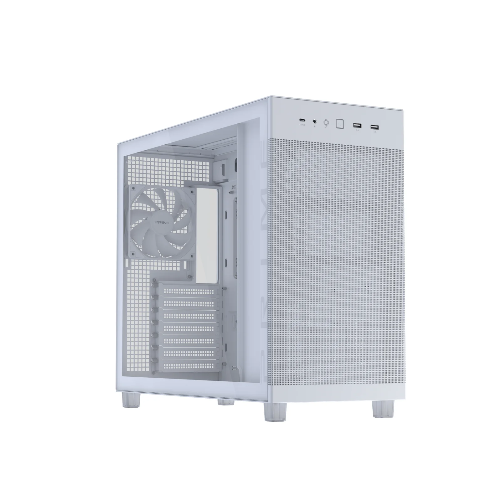 ASUS PRIME AP303 TG White PC Case